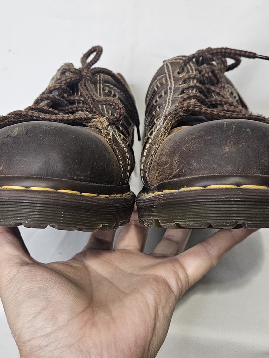 Y2K Dr. Martens Men’s Size 12 US Keith Brown Leather Shoes Vintage AW004 Grunge main image 6